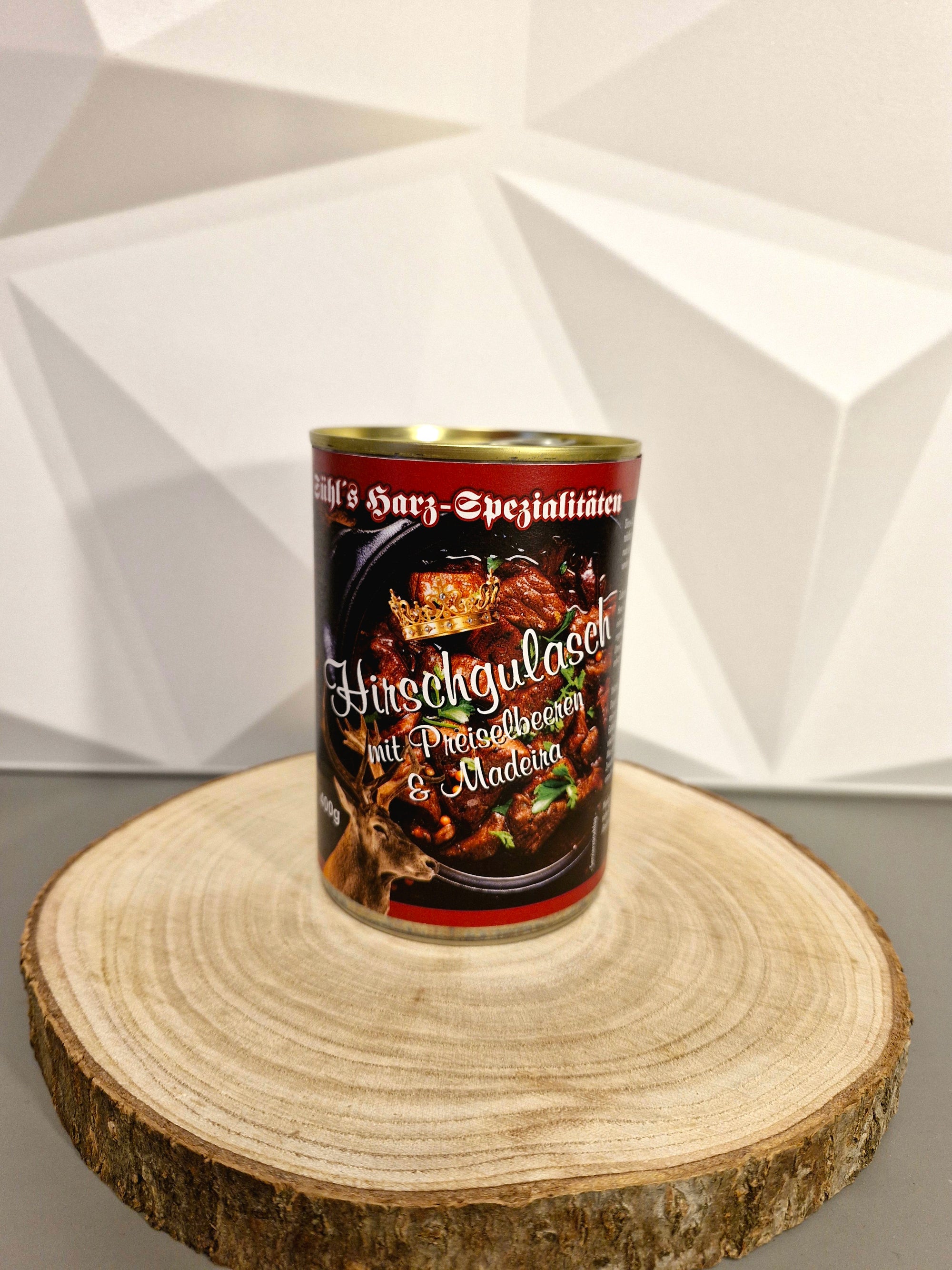 Harzer Hirschgulasch mit Preiselbeeren und Madeira 400 g