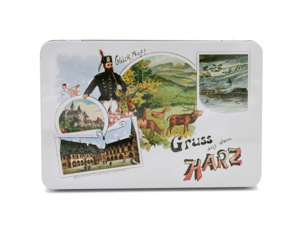 Probierset Litho-Blechbox "Gruß aus dem Harz" 6 x 0,02 l --- 28,0 - 56,0%vol.