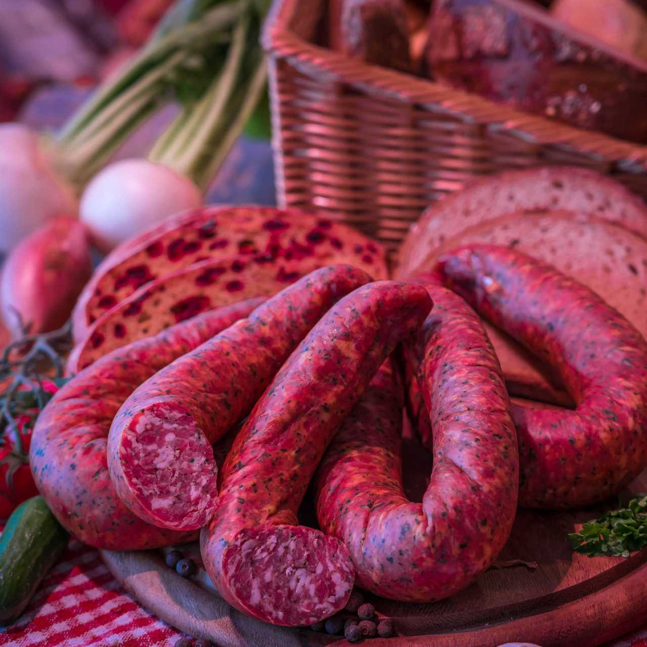 Mettwurst mit Bärlauch