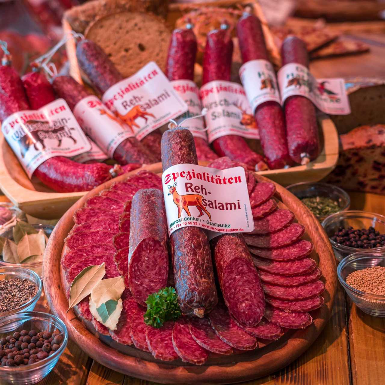 Rehsalami Wildsalami Sühl's Harzspezialitäten 