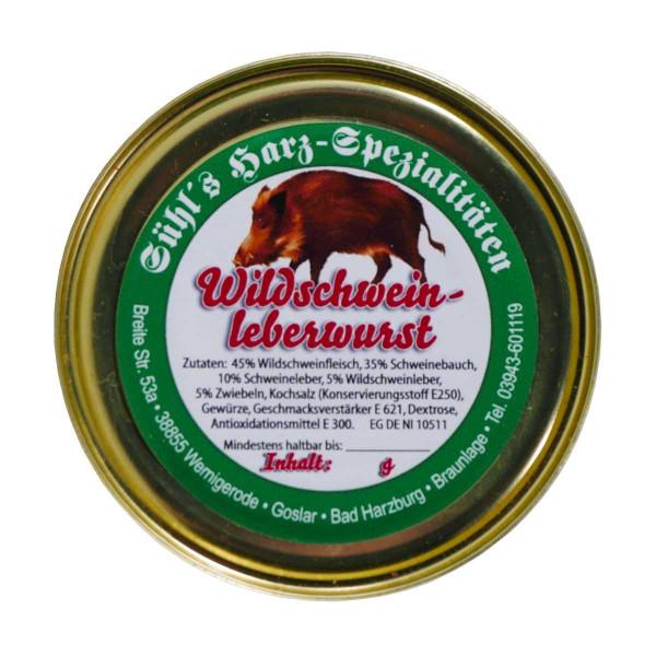 Wildschweinleberwurst Wilddosen Sühl's Harzspezialitäten 