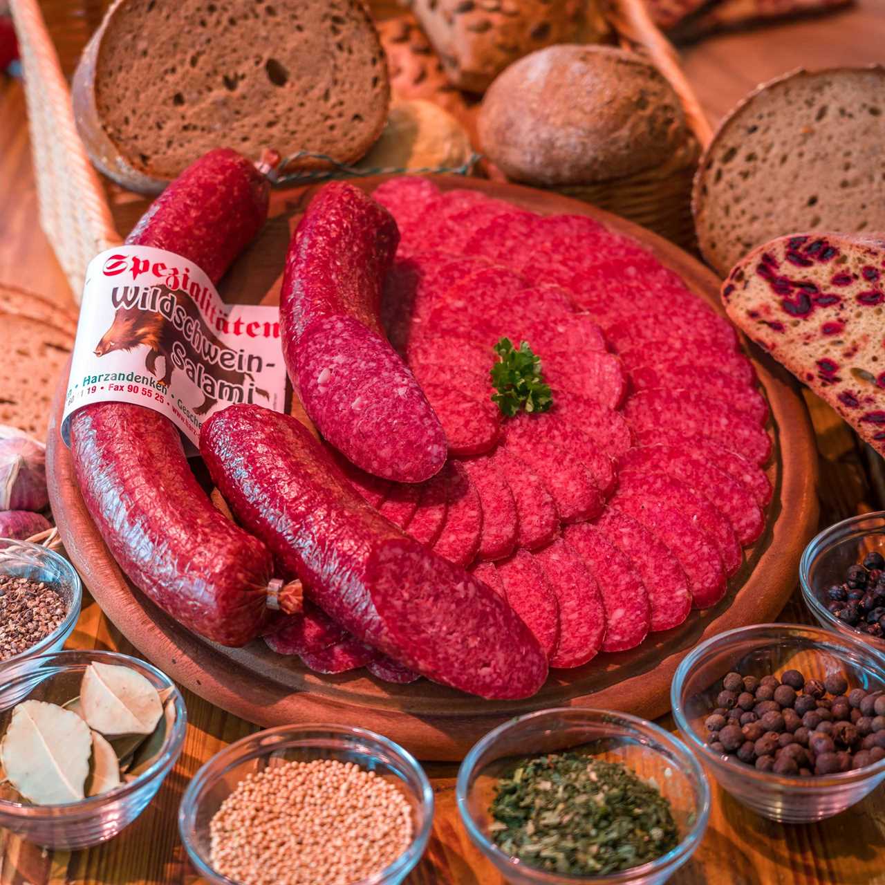 Wildangebot - 3 Wildschweinsalami